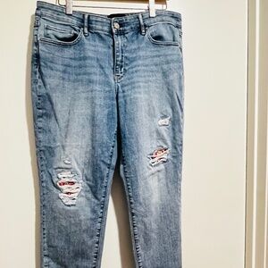 Jeans like new with beautiful embroidery